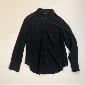 silk button down blouse